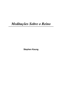 Meditações Sobre o Reino