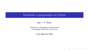 Introdução à programação em Python