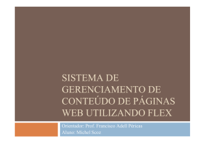 sistema de gerenciamento de conteúdo de páginas web utilizando flex