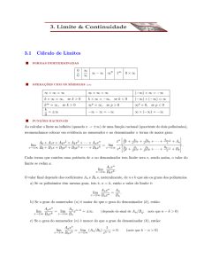 Limite e Continuidade