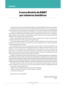 A nova diretriz da RBMT por números temáticos