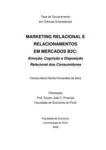 MARKETING RELACIONAL E RELACIONAMENTOS EM