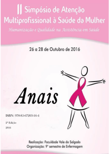 Anais do II Simpósio de Atenção Multiprofissional a Saúde