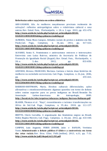 Referências sobre raça/etnia em ordem alfabética: ABU