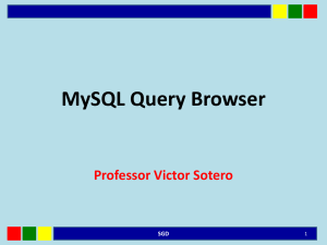 MySQL Query Browser
