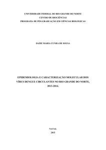 epidemiologia e caracterização molecular dos vírus dengue