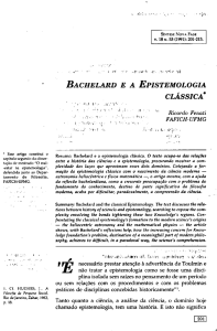 FENATI. Bachelard e a epistemologia clássica