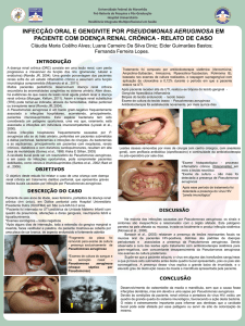 infecção oral e gengivite por pseudomonas aeruginosa