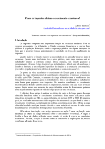 Como os impostos afetam o crescimento econômico?