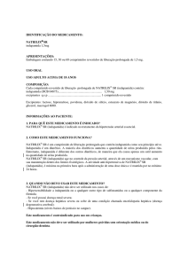 IDENTIFICAÇÃO DO MEDICAMENTO: indapamida 1,5mg