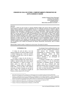 câncer do colo do útero: comportamento preventivo de auto