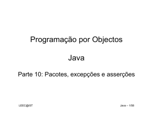 Programação por Objectos Java