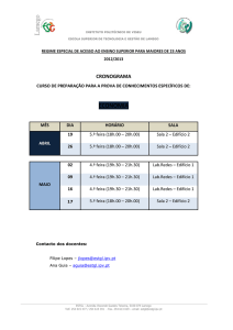 Cursos de Preparação para a Prova de Conhecimentos