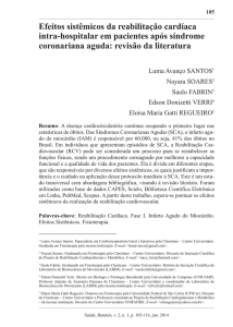 Efeitos sistêmicos da reabilitação cardíaca intra