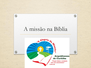 A missão na bíblia - Arquidiocese de Curitiba