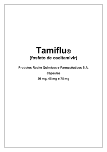 Tamiflu Bula do paciente