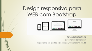 Design responsivo para WEB com Bootstrap