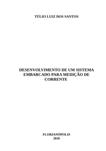 Desenvolvimento de um Sistema Embarcado para Medição de