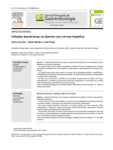 Infeções bacterianas no doente com cirrose hepática