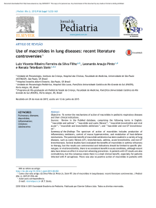 Use of macrolides in lung diseases: recent literature