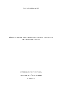 Vírus, Cancro e Vacinas - Repositório Institucional da Universidade