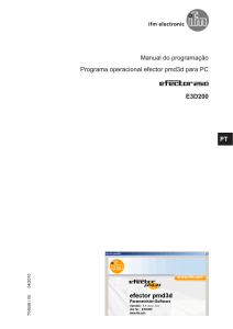 Manual do programa&ccedil;&atilde;o Programa operacional efector pmd3d para