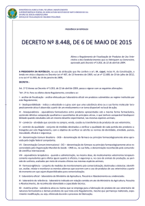 decreto nº 8.448, de 6 de maio de 2015