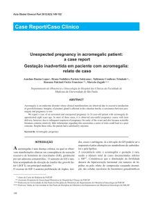Gestação inadvertida em paciente com acromegalia: relato de caso