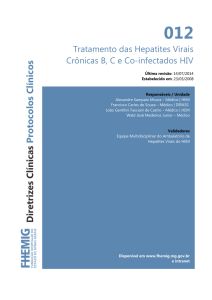 Tratamento das Hepatites Virais Crônicas B, C e Co