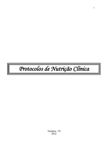 Protocolos de Nutrição Clínica