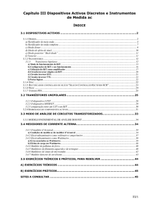 Capítulo III Dispositivos Activos Discretos e