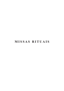 MISSAS RITUAIS