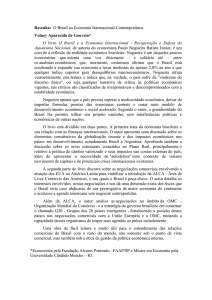 Resenha: O Brasil na Economia Internacional