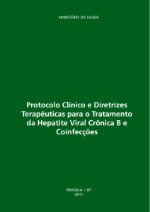 Protocolo Clínico e Diretrizes Terapêuticas para o Tratamento da