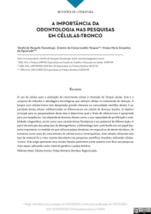 a importância da odontologia nas pesquisas em células