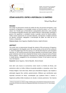 césar augusto: entre a república e o império - NEA