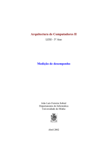 exercícios sobre medição de desempenho