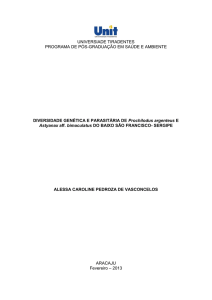 DIVERSIDADE GENÉTICA E PARASITÁRIA DE Prochilodus