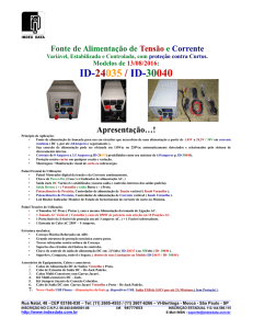 ID-24035 / ID-30040 Apresentação…!