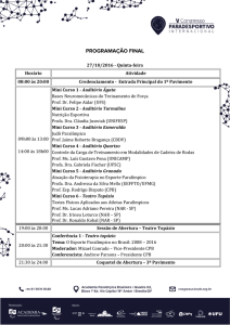 PROGRAMAÇÃO FINAL