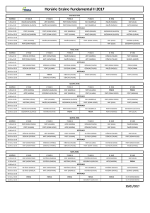 Horário Ensino Fundamental II 2017