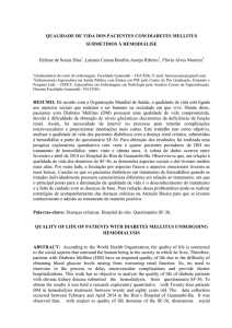 qualidade de vida dos pacientes com diabetes mellitus submetidos