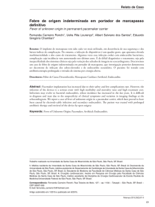 Febre de origem indeterminada em portador de marcapasso definitivo