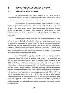 2. CONCEITO DE VALOR, RENDA E PREÇO 2.1