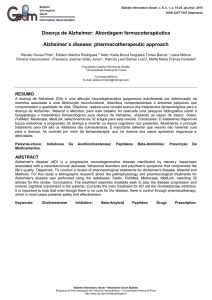 Doença de Alzheimer: Abordagem farmacoterapêutica Alzheimer´s