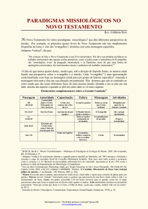 paradigmas missiológicos no novo testamento