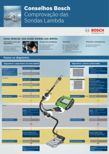 Conselhos Bosch Comprovação das Sondas Lambda