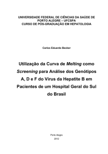 Utilização da Curva de Melting como Screening para