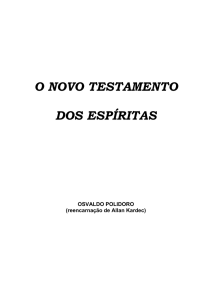 O NOVO TESTAMENTO - Divinismo Perdizes