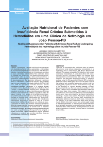 Avaliação Nutricional de Pacientes com Insuficiência Renal Crônica